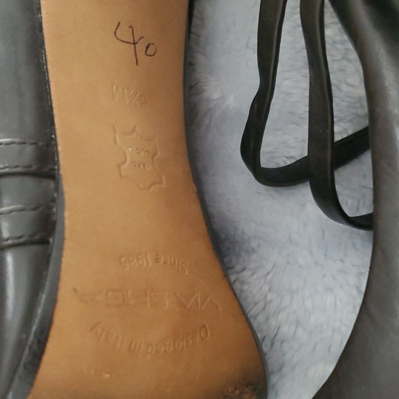 Mia Spiga black Mary Jane heels double strap - Picture 3 of 4